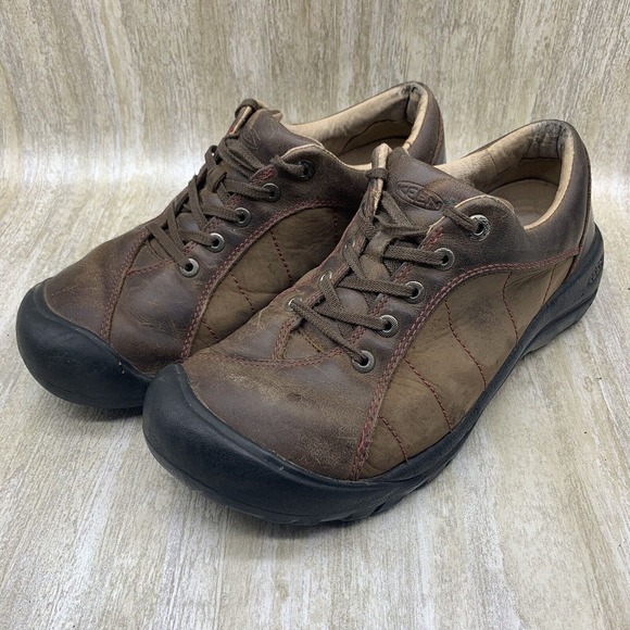 Keen‎ Presidio Shoes Brown Comfort Hiking Oxford Womens Size 10 - Picture 1 of 9